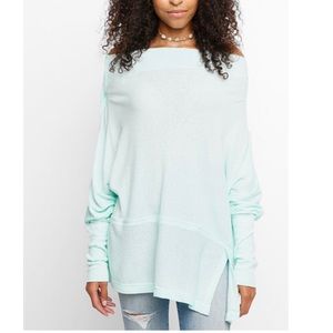 Free People Londontown Thermal Ribbed Dolman Top